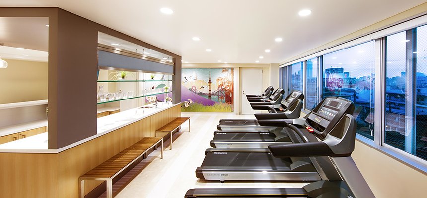 Treadmills in the Purification Center of the Tokyo Ideal Org